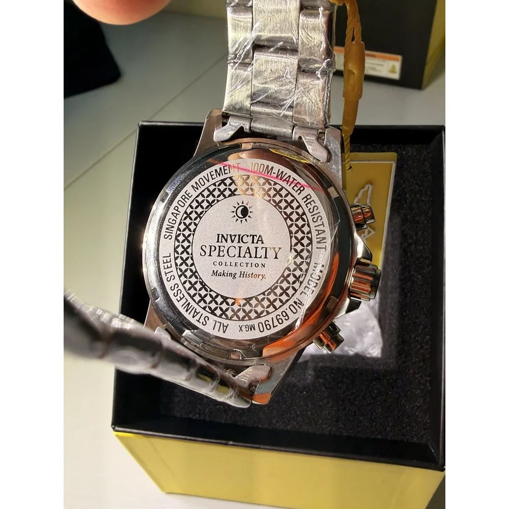 Invicta Specialty 69190 M.G.X. Chronograph Men's Watch Green Dial NWT Box